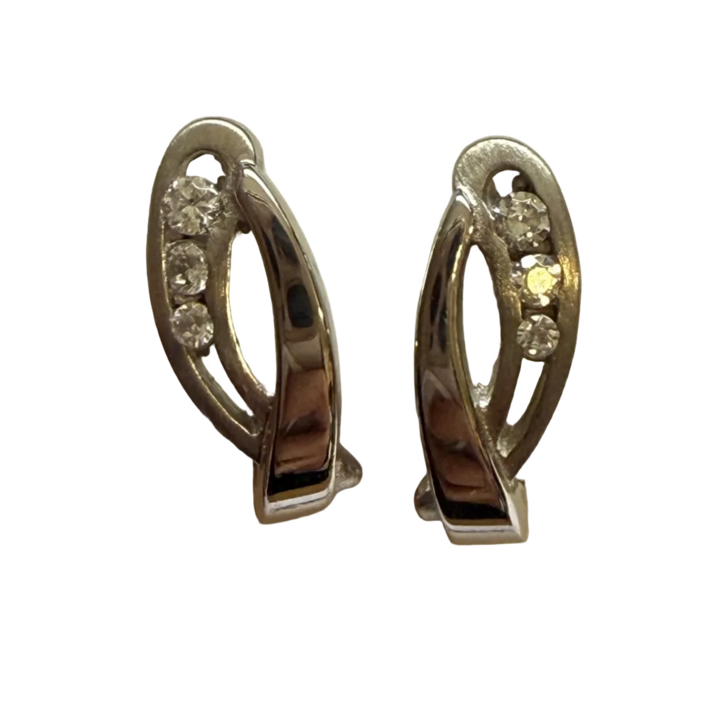 CZ huggy earring