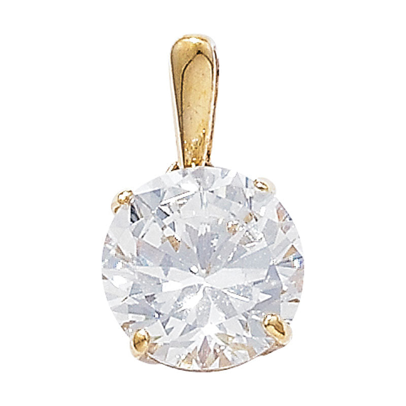 9ct 8mm Claw/Cz