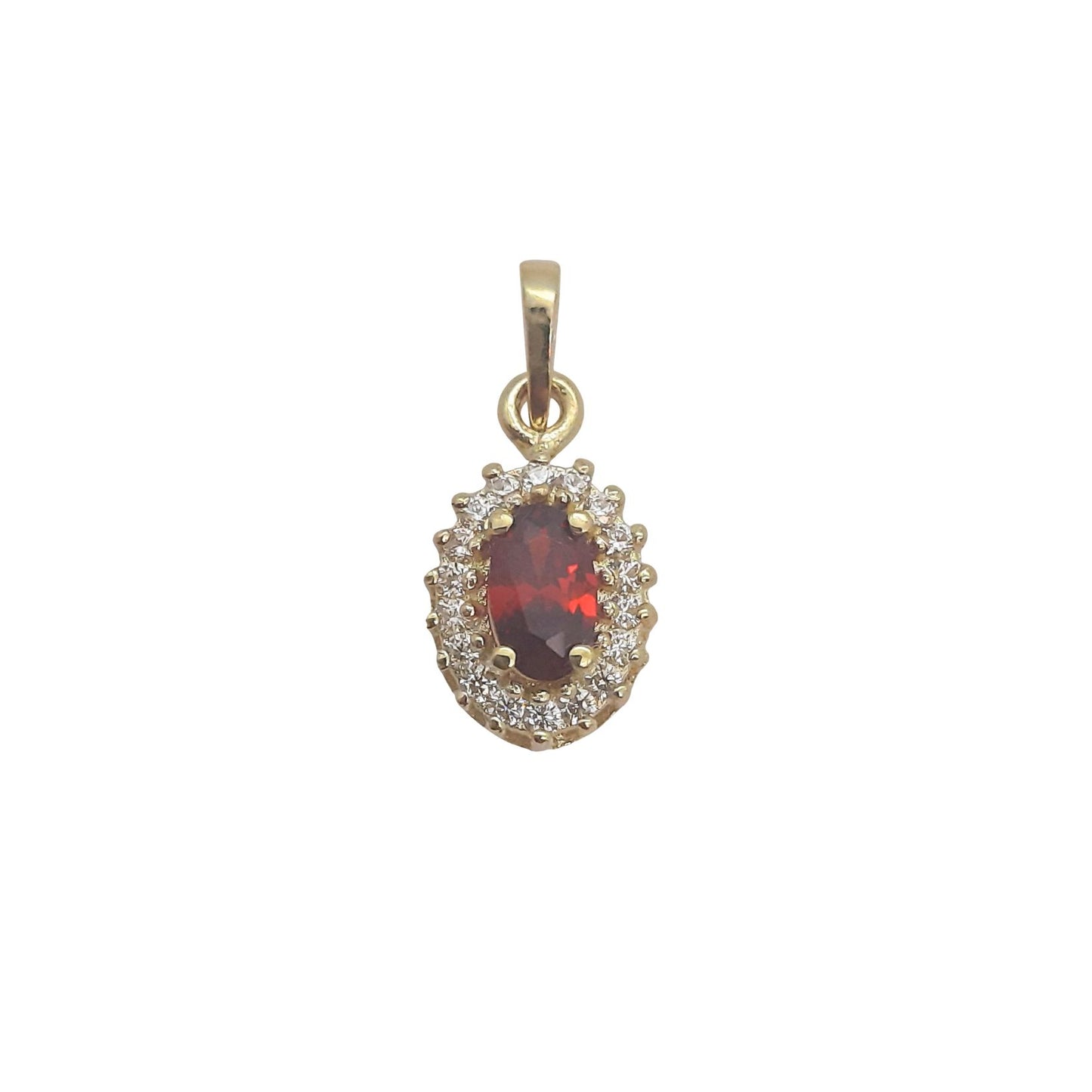 9ct 8mm Oval Cluster G