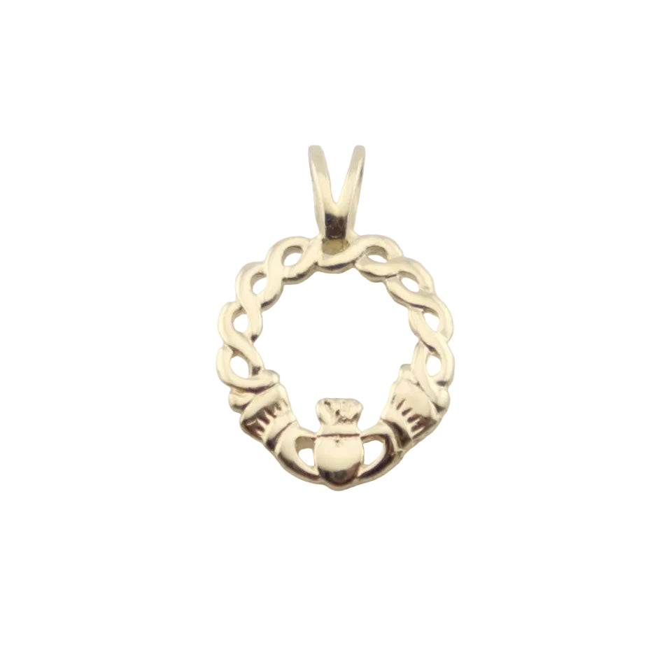 14ct Claddagh plait