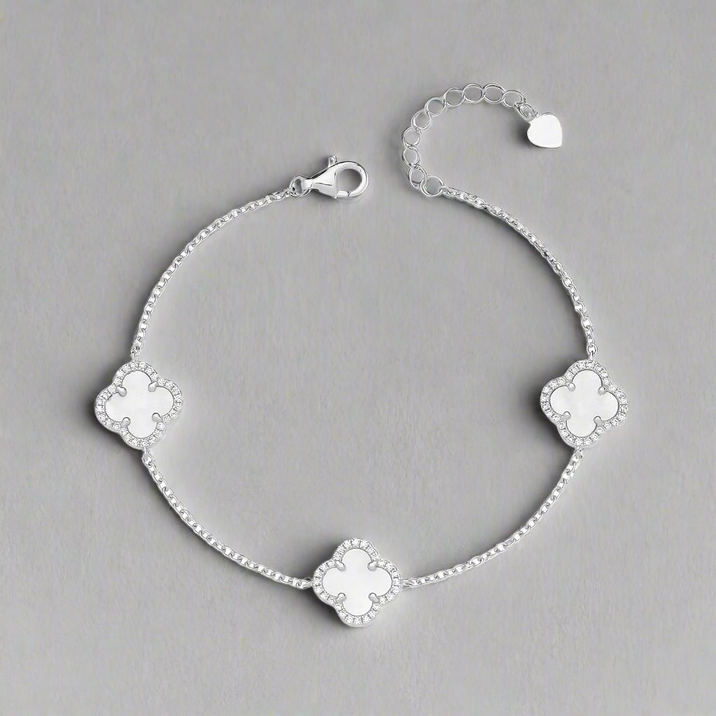 Clover CZ MOP Bracelet (3)