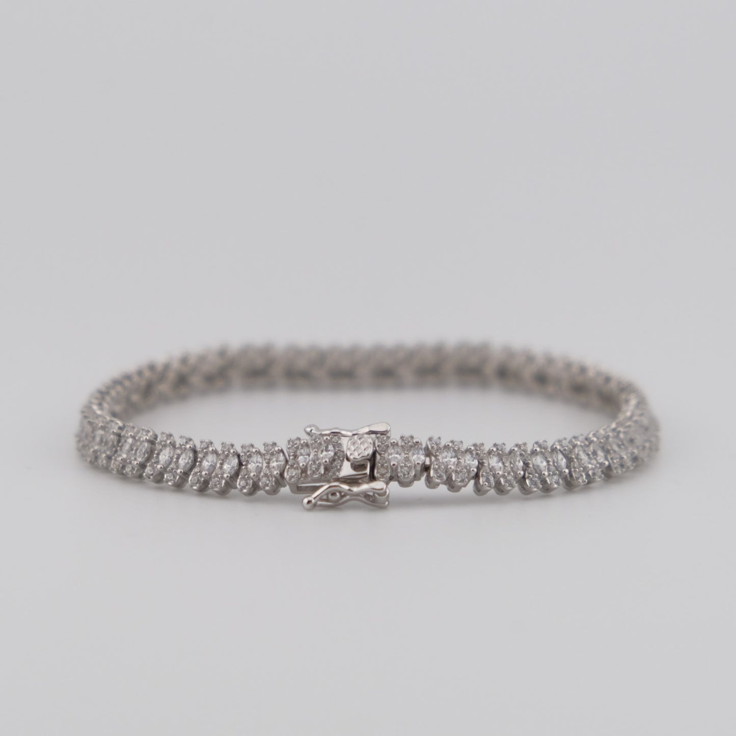 Fancy CZ Tennis Bracelet