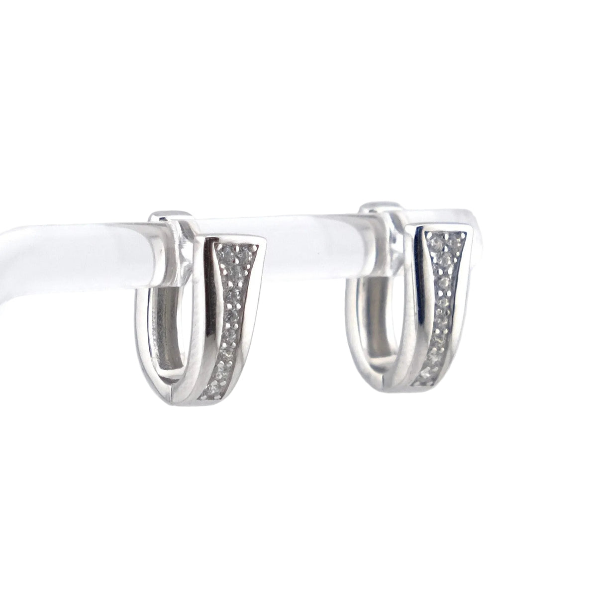 CZ huggy earring