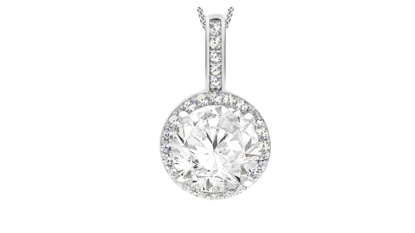 12mm Halo Drop Pendant