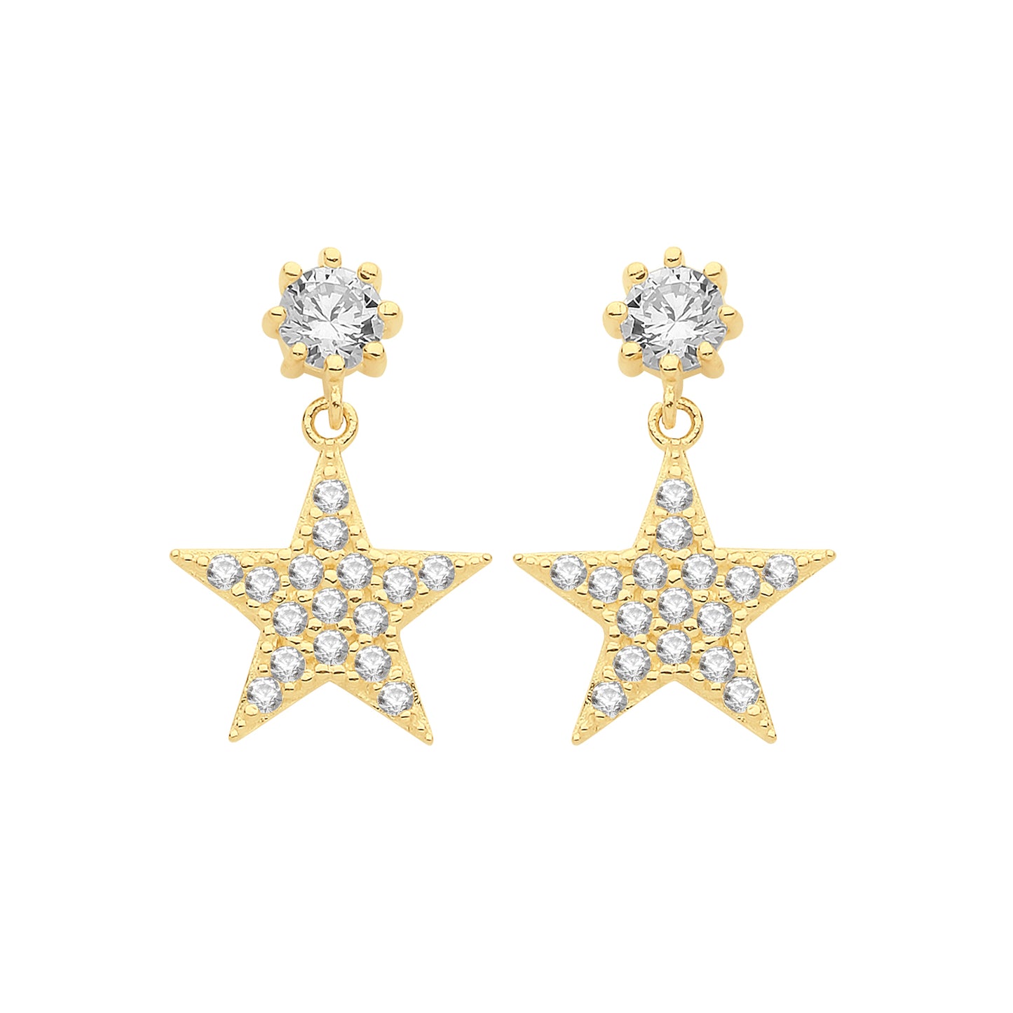 9ct Star Drop CZ
