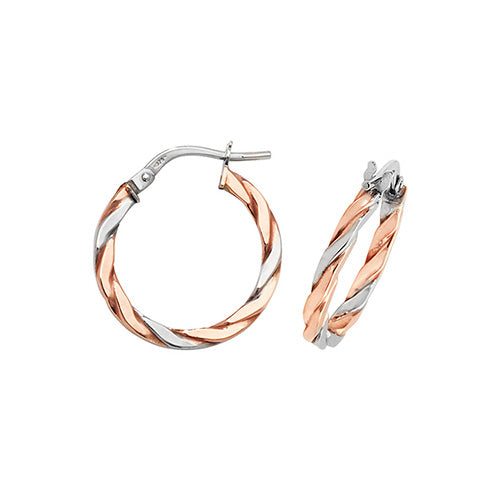 9ct 15mm RW twist hoop
