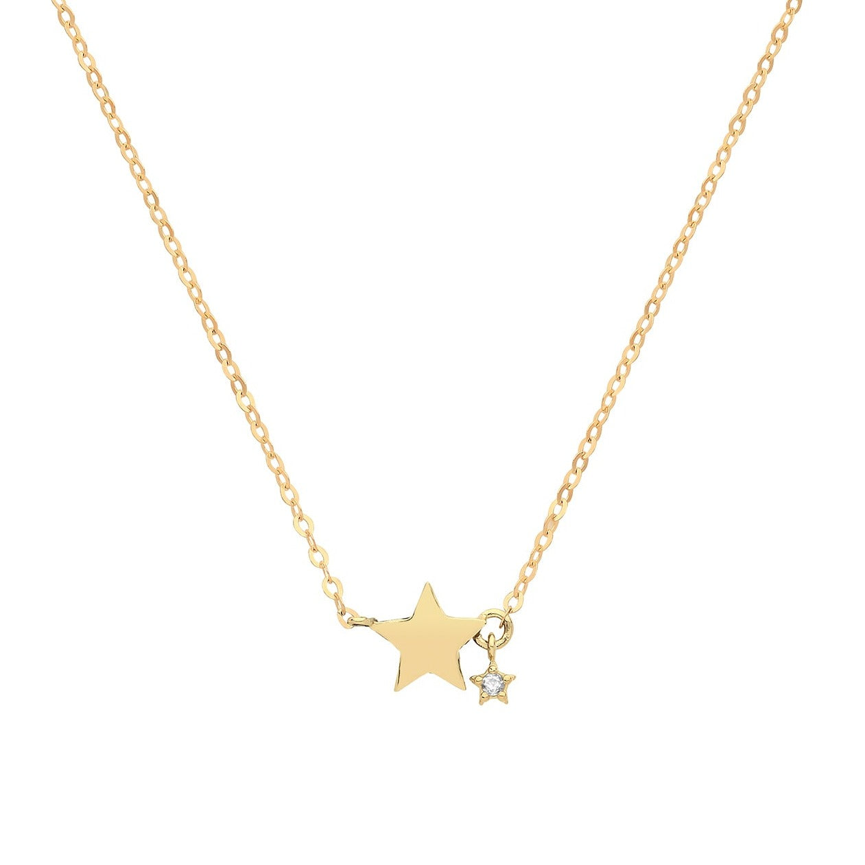 9ct Star with drop CZ