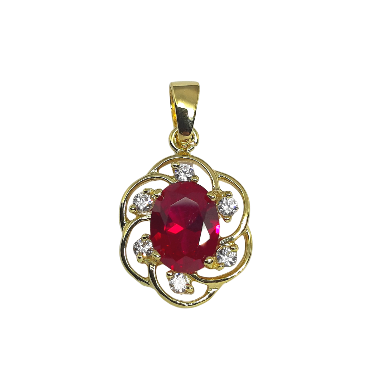 9ct Oval Open Cluster R