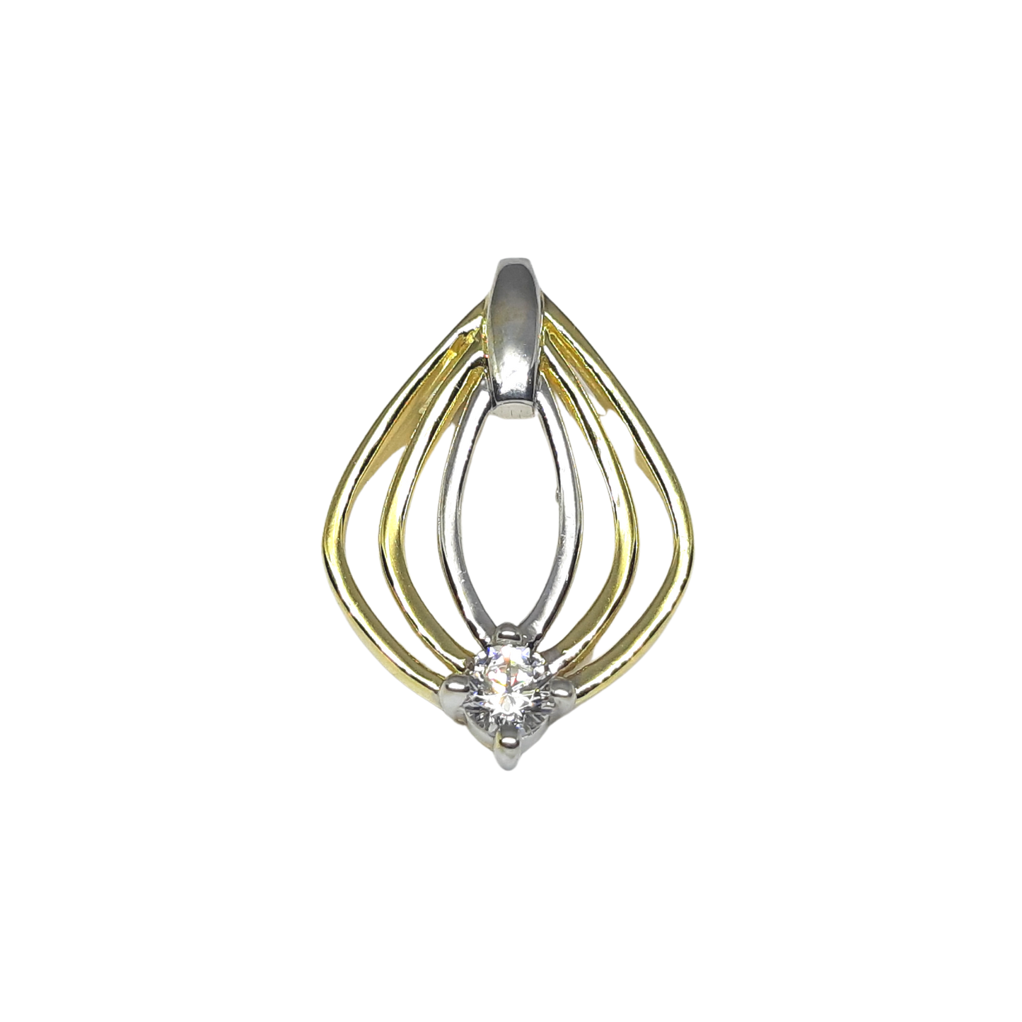 9ct CZ Open Design