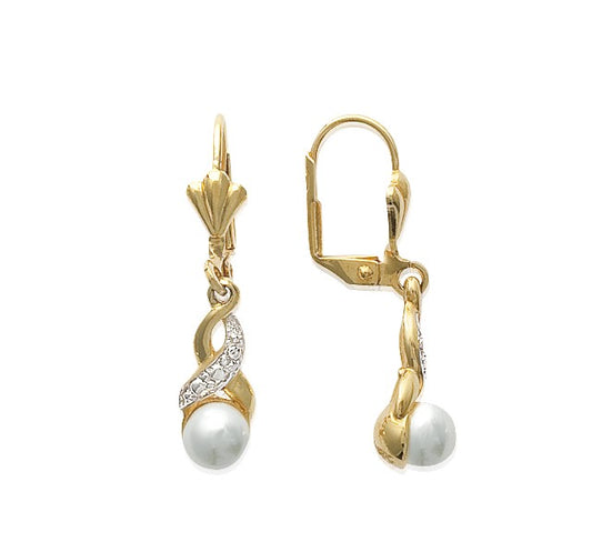Earrings BICOLORE - Imitation Pearls - 1355193