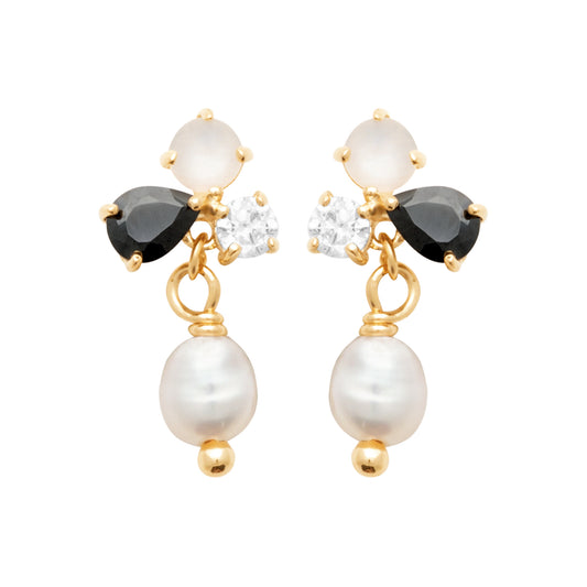 EARRINGS  CULTURED PEARLS CZ - 130678014