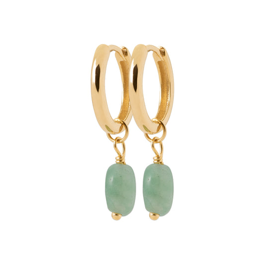 Hoop Earrings QUARTZITE VERT - 1638950