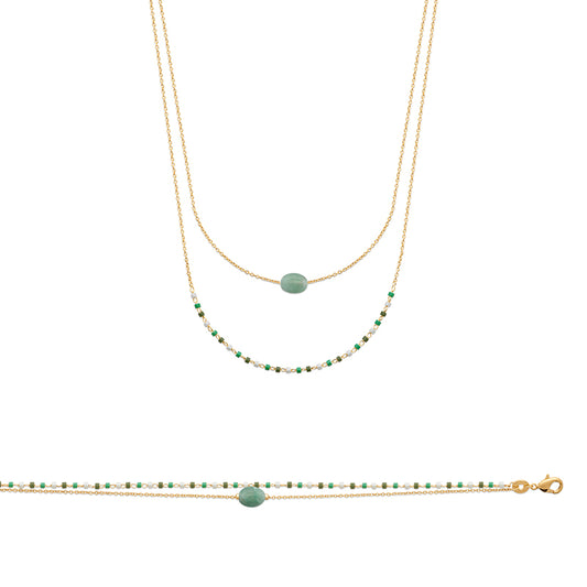 Necklace QUARTZITE VERT - 87333545