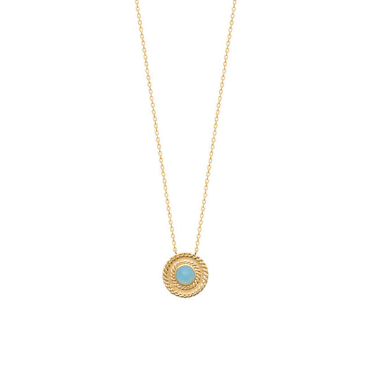 Necklace AGATE BLEUE - 87346345