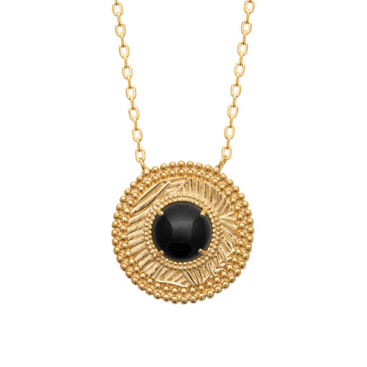 Necklace AGATE NOIRE - 87348645
