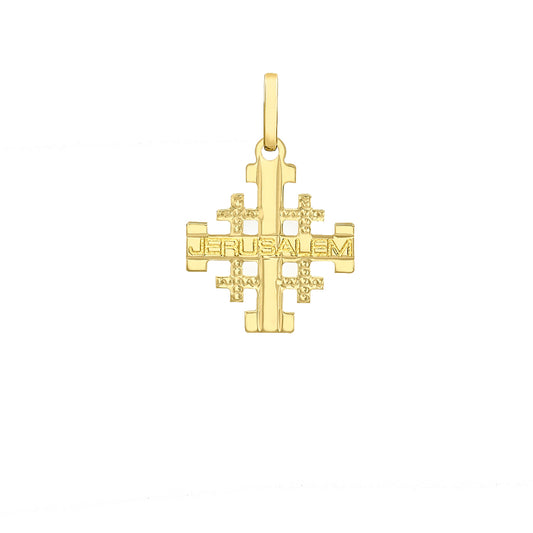 9ct 14mm  Jerusalem Cross