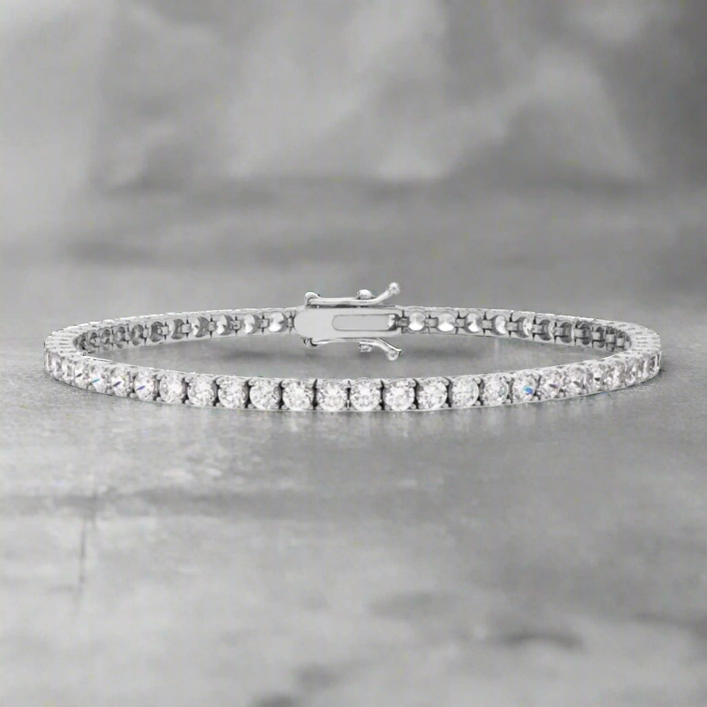 9ct WG CZ Tennis