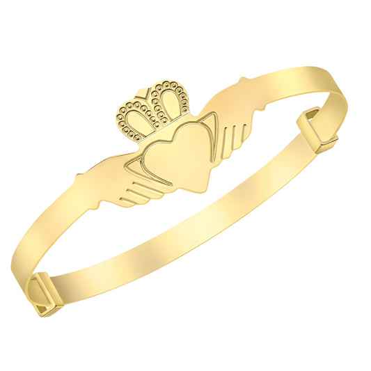 9ct Claddagh bangle