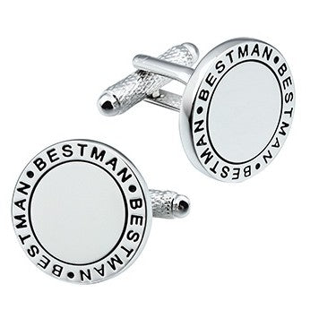 Round Cufflinks -Best man