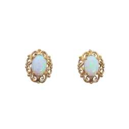 9ct Traditional Opal studs