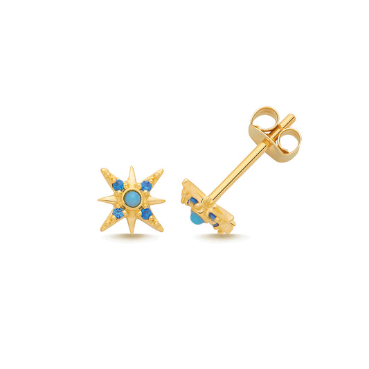 9ct Star Blue CZ