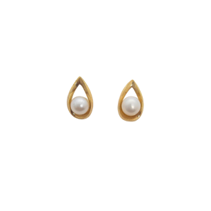 9ct Pearl Open Pear a