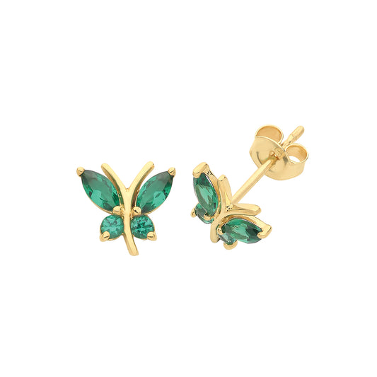 9ct Butterfly Emerald