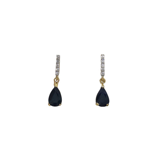 9ct Sapphire Drop CZ