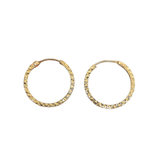 9ct D/C Hoop 14mm