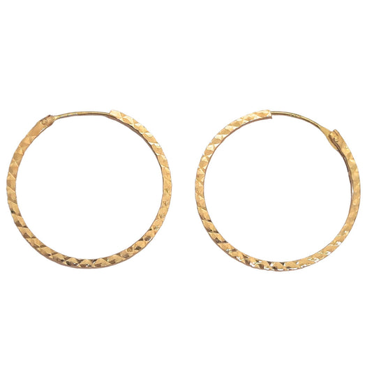 9ct D/C Hoop 21mm