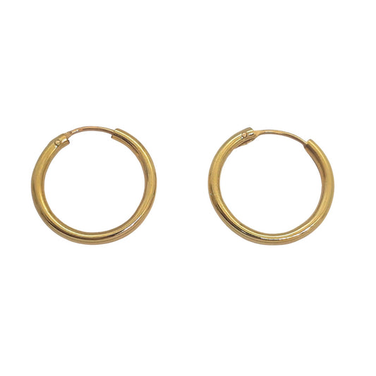 9ct 15mm Hoop
