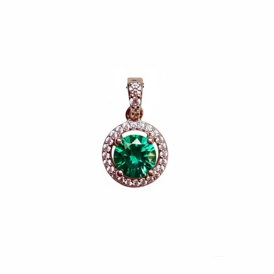 10mm Halo Pendant Green