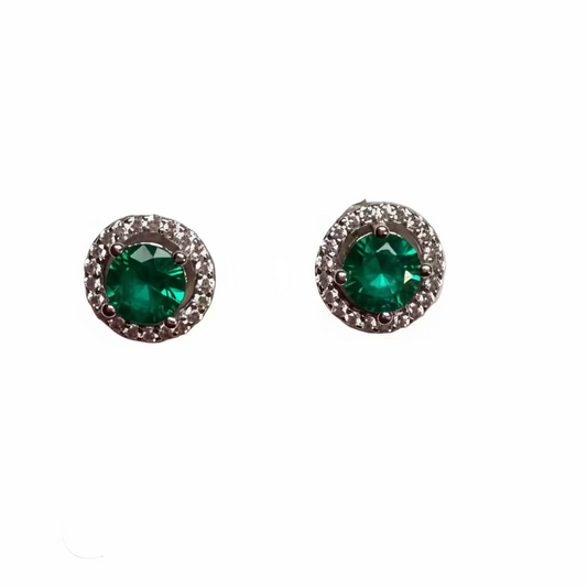8mm Halo stud Green