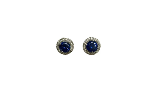8mm Halo stud Blue