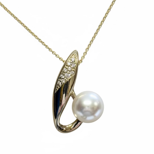 Round Pearl Sweep w/Cz