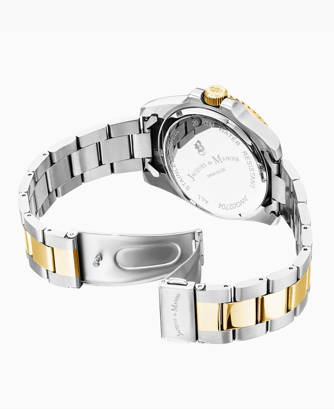 Pro Scuba Three-hands Date Two-tone Silver dial • Stainless steel Swiss watch