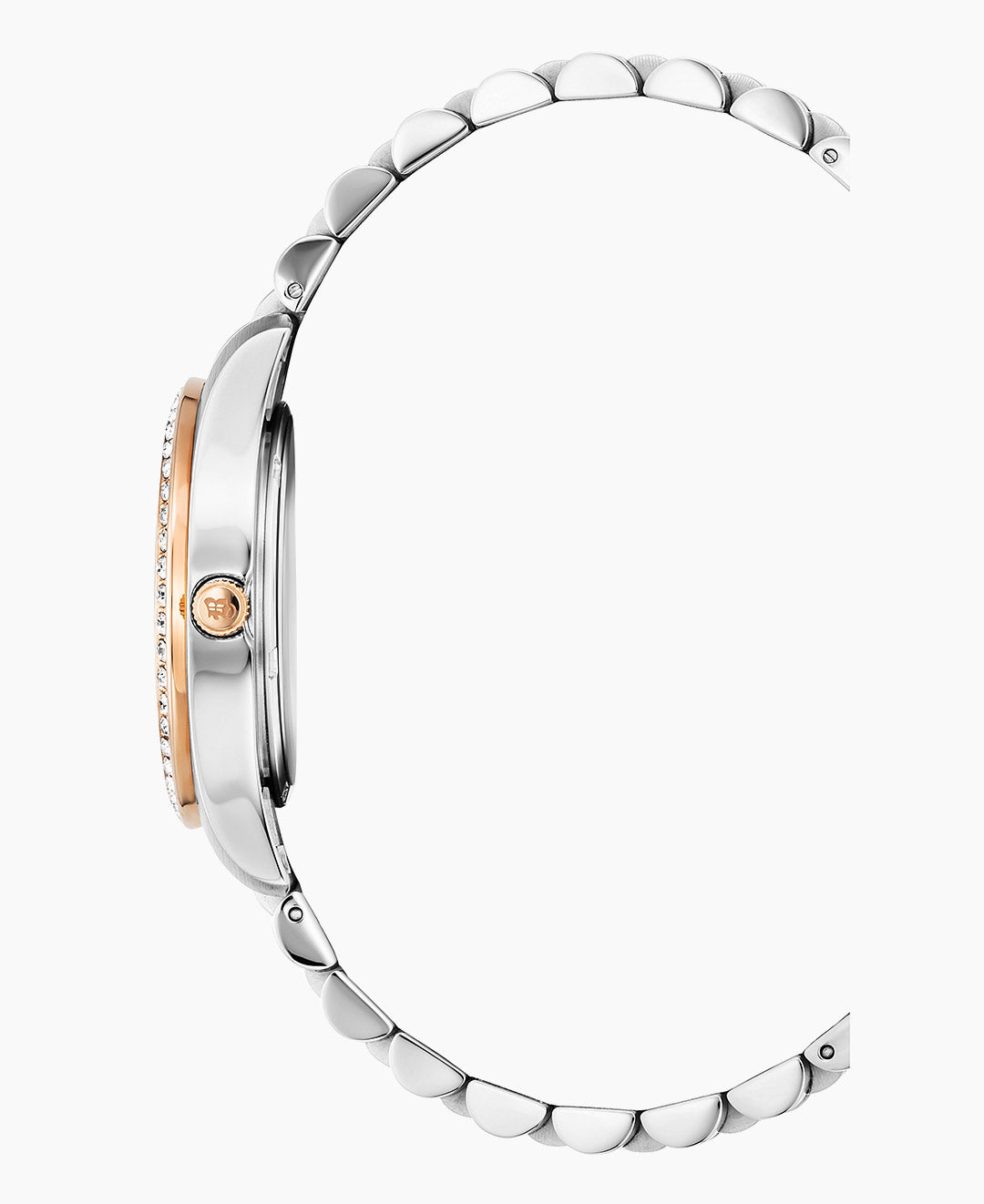 Inspiration Glamour 34mm •  Three-hands Date Two-tone Rosegold dial • Stainless steel Swiss watch