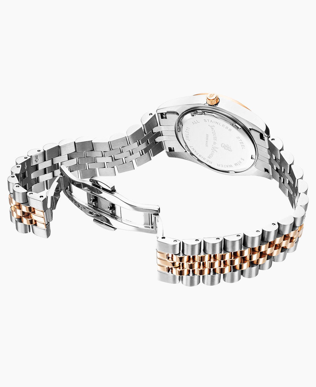 Inspiration Glamour 34mm •  Three-hands Date Two-tone Rosegold dial • Stainless steel Swiss watch