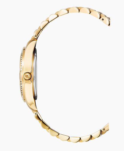 Inspiration Elegance Prestige 34mm •  Three-hands Gold-tone Gold dial • Stainless steel Swiss watch