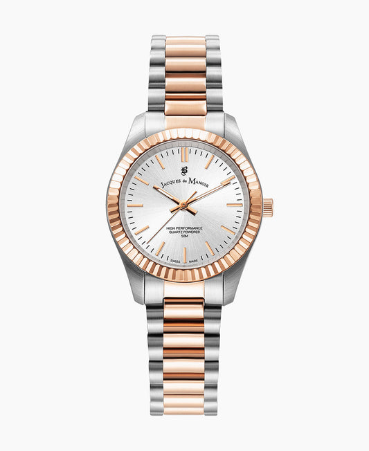 Inspiration Prime 31mm •  Three-hands Two-tone Silver dial • Stainless steel Swiss watch • JWL03904