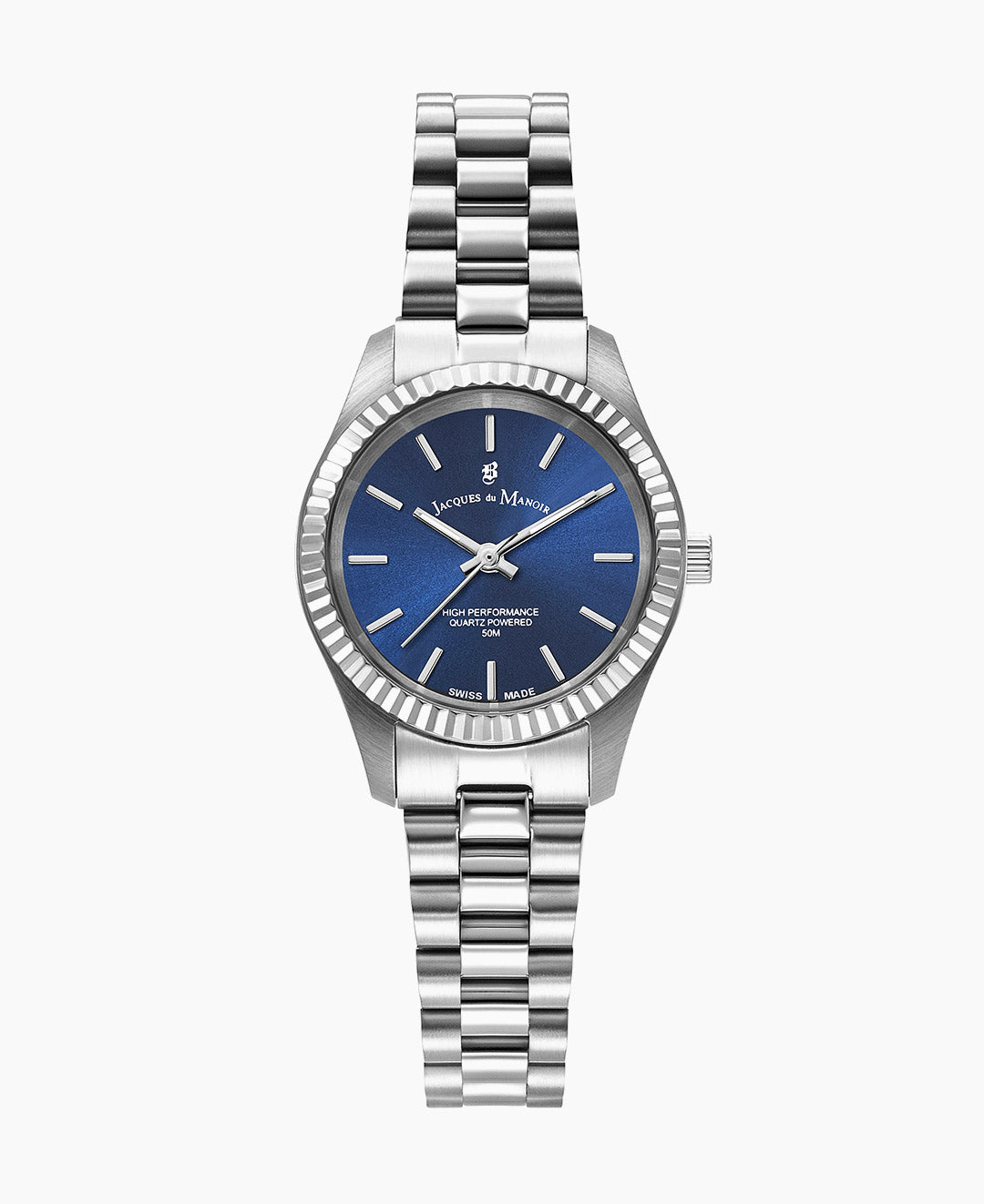 Inspiration Prime 26mm •  Three-hands Silver-tone Blue dial • Stainless steel Swiss watch