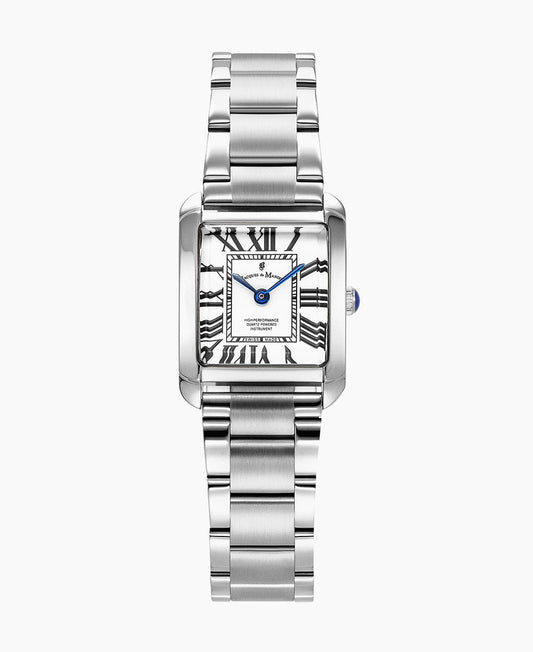 Emily 22x19mm •  Two-hands Silver-tone White dial • Stainless steel Swiss watch • JWL04401