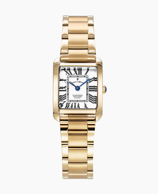 Emily 22x19mm •  Two-hands Gold-tone White dial • Stainless steel Swiss watch • JWL04402