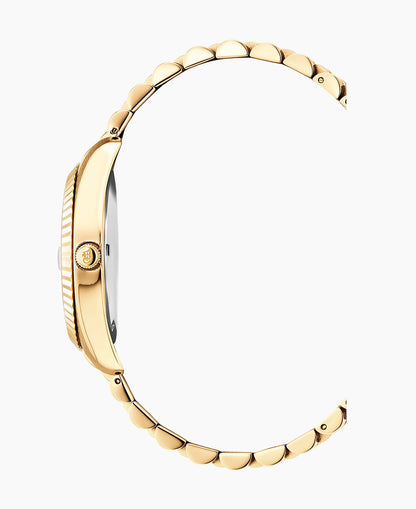 Inspiration Business 40mm •  Three-hands Date Gold-tone White dial • Stainless steel Swiss watch