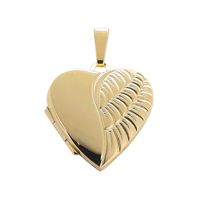 9ct 20mm Wing Heart