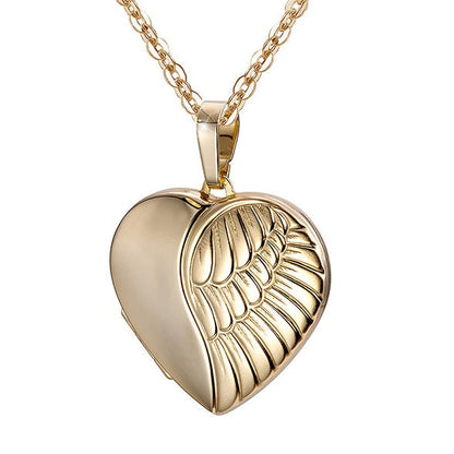 9ct 20mm Wing Heart