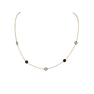 9ct Patterned Circles Necklace