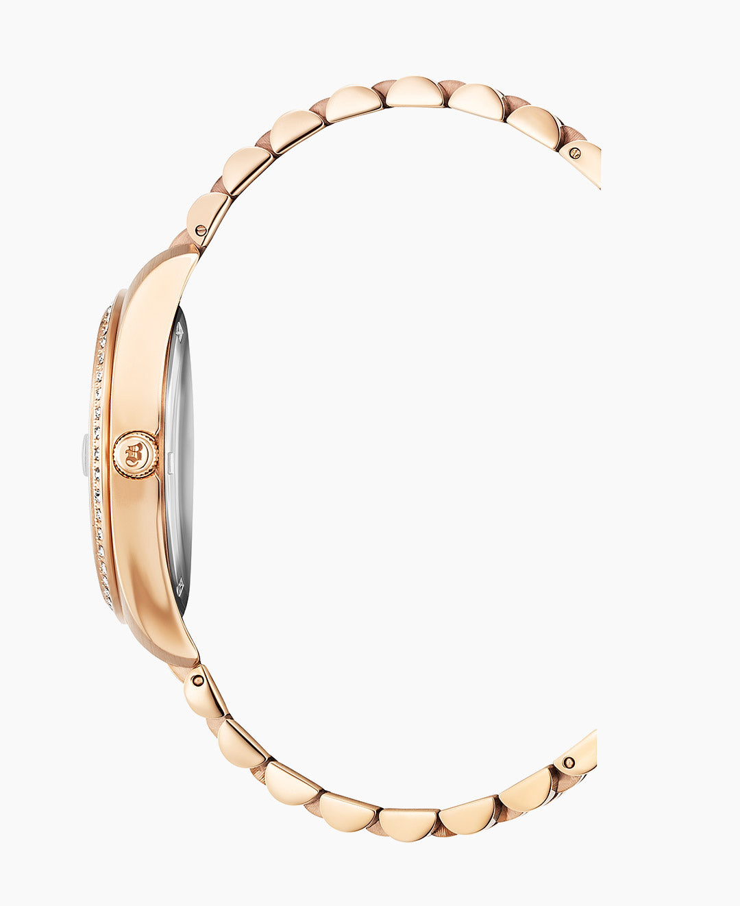 Inspiration Elegance 36mm •  Three-hands Date Rosegold-tone Brown dial • Stainless steel Swiss watch