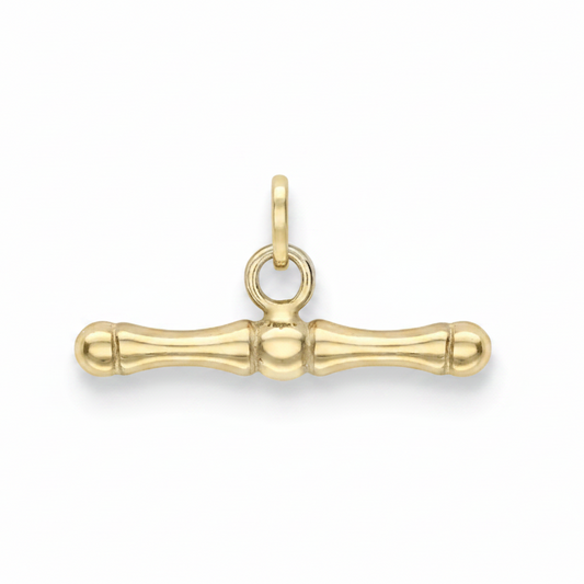 23mm 9ct gold T-bar