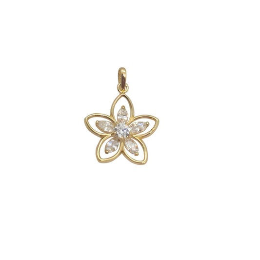 9ct Flower CZ